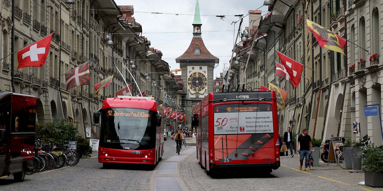 O-Bus Bern trolley 2021 Ab 2018 erfolgte die Umstellung auf Swisstrolley 5 und mit den lighTram 5 fand auch eine Kapazitätsausweitung statt....