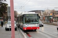 Škoda 25Tr 6702 Die 2006 eröffnete O-Buslinie 33 ist vom restlichen O-Busnetz getrennt. Line 33 is seperated from the rest of the trolleybus network.