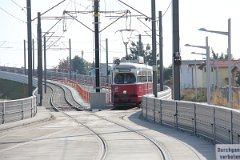 8754_78 Vor dem Kreuzen wird sehr langsam gefahren before the crossing the tram rides extremly slow