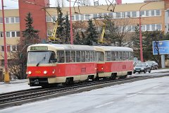 T3G Die 12 als T3G bezeichneten Straßenbahnen haben einen einholmigen, verkehrt sitzenden Stromabnehmer. (Nr. 7835-7846) The 12 T3G (no. 7835-7846) called trams...