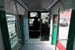 Škoda ForCity Konya Es handelt sich um Zweirichtungsfahrzeuge. They are bidirectional trams.