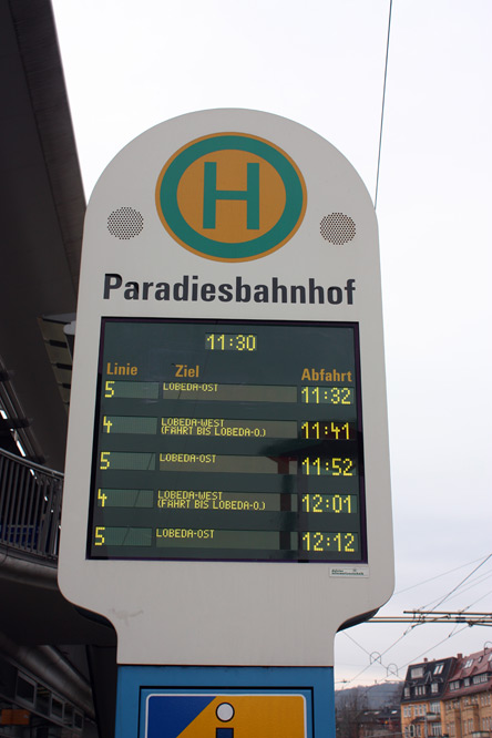 FIS Fahrgastinfo Passenger information system Jena