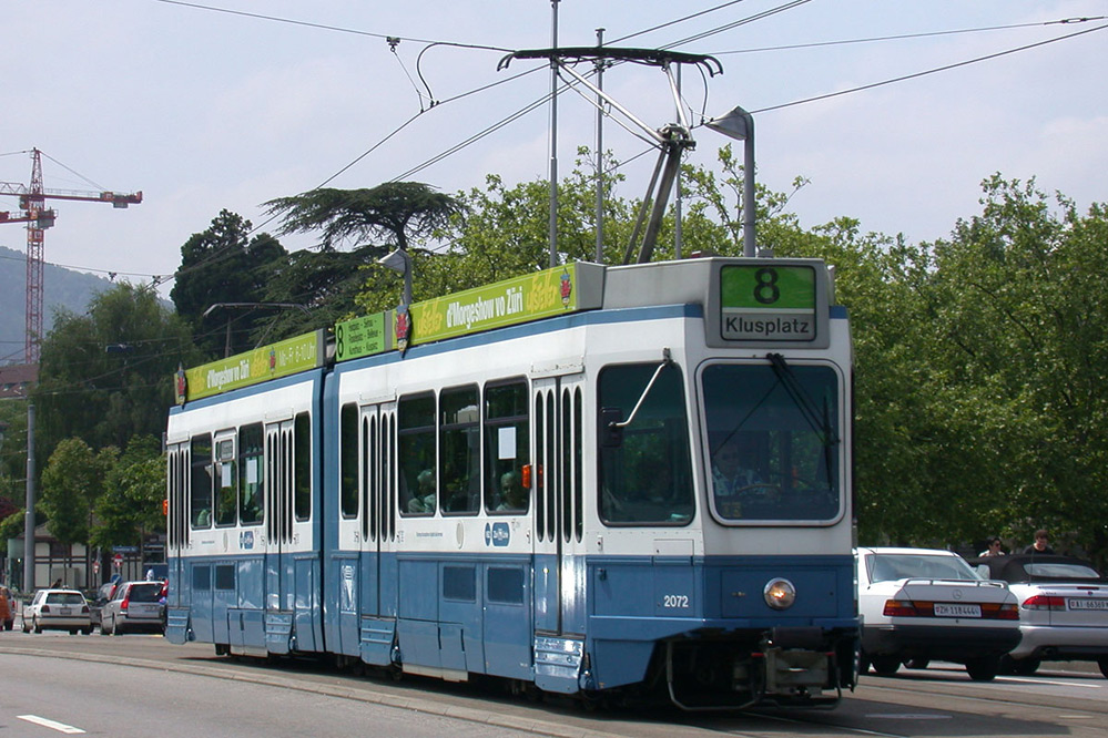 Zurich tram 2000 Be 4/6 Zürich