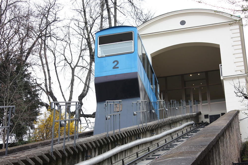 Zagreb funicular Zagrebačka uspinjača Standseilbahn
