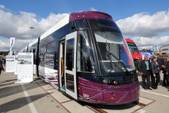 IMG_6338 Blackpool hat insgesamt 16 Straßenbahnen dieses Typs geordert, von welchem es der Erstkunde ist. Blackpool is the first city to order Flexity 2 trams. They...