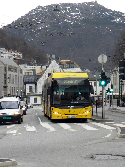 Bergen trolleybus O-Bus Troleybuss