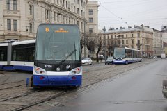Škoda ForCity 57103 Die dreiteiligen Garnituren sind 31,4 m lang und 2,5 m breit. These three section trams are 31.4 m long and 2.5 m wide.