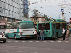 BTZ-52761R 148 einzigartiger O-Bus einzigartig geparkt a unique trolley bus in unique position