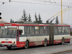 Košice Škoda 15Tr 1002 Einer der ehemals 15, im Jahr 1993 gekauften, Škoda 15 Tr03/7. One of the 15 Škoda 15 Tr03/7 bought in 1993.