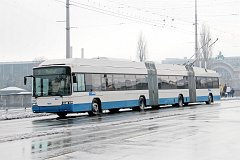 8768_30 2006 wurden die drei Doppelgelenk-O-Busse der Type BGGT-N2C geliefert. In 2006 three doublearticulated tolleybuses of type BGGT-N2C were delivered.