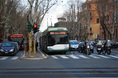 Roma trolley bus filobus Nachdem der O-Bus Betrieb in Rom 1972 eingestellt wurde, kam es 2005 zu einer Neuauflage. The the withdrawl of the trolleybusservices in 1972, in 2005 a new...