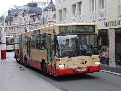 GE112 222 Dieser Bus kam am 30.05.1994 zur Salzburger O-Bus-Flotte und ist hier (Juni 2012) noch in den alten Farben zu sehen. This bus was added to the fleet on May...