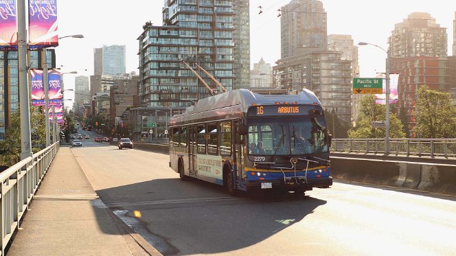 New Flyer Industries E40LFR Der Normal-O-Bus in Vancouver und seit 2006 im Einsatz. The standard trolley bus in Vancoover and in service since 2006.