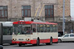 8621_10 Die Škoda 14Tr sind zuverlässig in Vilnius unterwegs. Škoda 14Tr trolleybuses do a good job in Vilnius.