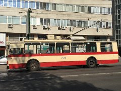 ZiU 682G Zum Großteil handelt es sich dabei um ZiU-9 Derivate, so wie dieser ZiU 682G. Most of them are ZiU-9 modificated buses, like this ZiU 682G.