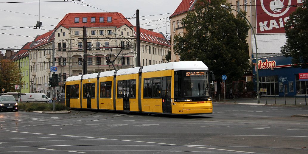 F6Z Diese Straßenbahnen sind die kurzen Zweirichtungsfahrzeuge der Flexity Berlin. These trams are the short bidirectional...