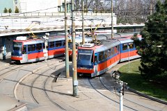 K2S 7107, 7117 In Pressburg gibt es 36 K2S. There are 36 K2S trams in Bratislava.