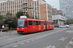 K2S 7134 Bei den Fahrzeugen mit den Nummern 7126-7134 handelt es sich um Neubauten. trams with numbers 7126-7134 are complete new vehicles.