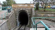 IMG_5333 Die Länge der Strecke ist 547 m - und hat zwei Tunnele. The track is 547 m long, and has two tunnels.