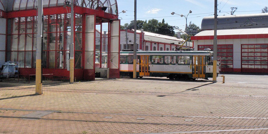 Remise Betriebshof Depot Die Einsatzbasis aller Straßenbahn. The operating base for all trams.