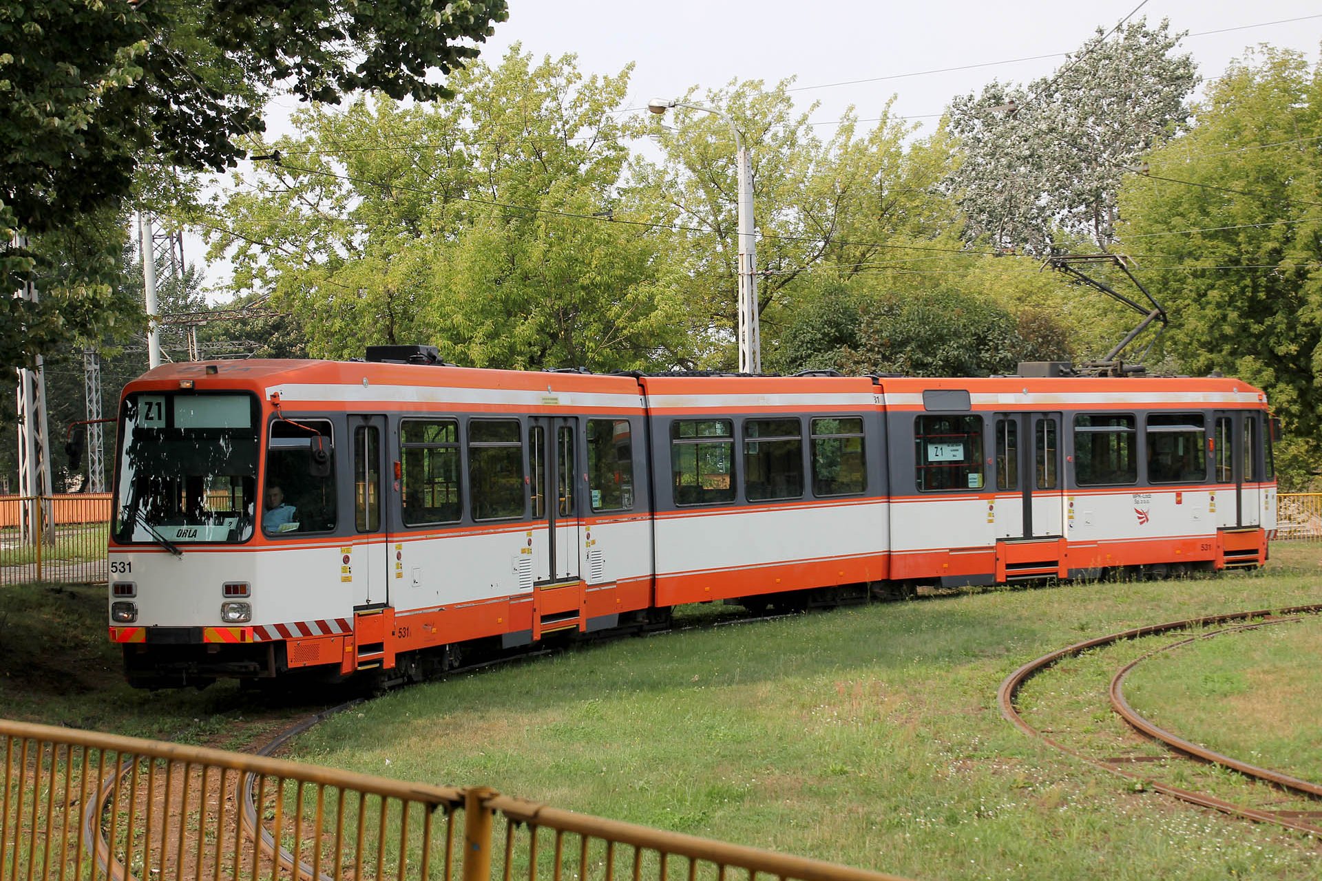 M8C 531 ex Bielefeld Die Linie Z1 war als Baustellenverkehr eingerichtet. Line Z1 was used as special construction site service.