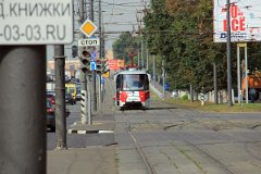 8638_32 Die LM-2000 sind nicht traktionsfähige, vierachsige Niederflur-Triebwagen, die seit 2009 in Moskau im Einsatz sind. The LM-2000 are four-axle low floor trams...