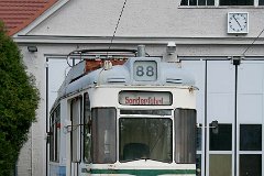 8360_66 Der aus Cottbus stammende Gotha-Wagen 78, mittlerweilen ausgeschieden. Gotha tram 78, originally from Cottbus, meanwhile withdrawn from service.
