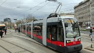 8850_11 Line 1 was routed via Lothringerstraße (which is normally not used for regular tram services via Schwarzenbergplatz and the Ring to Julius-Raab-Platz from whre...