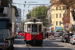 8754_19 Ein Straßenbahnzug als Linie 13 gekennzeichnet bestehend aus ... A line 13 tram consisting of ...