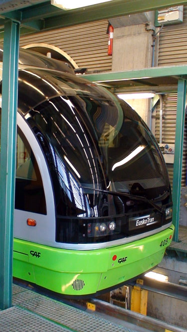 Bilbao tram depot Straßenbahnremise
