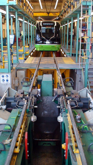 Bilbao tram depot Straßenbahnremise
