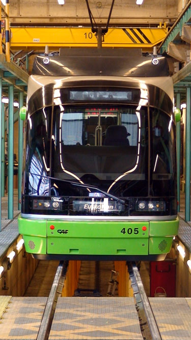 Bilbao tram depot Straßenbahnremise