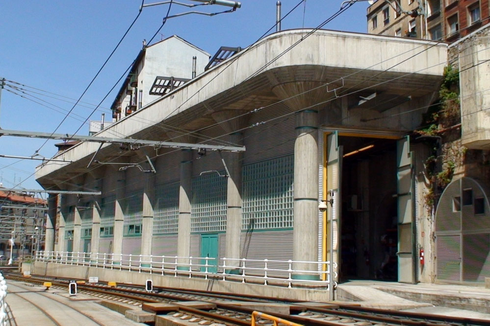 Bilbao tram depot Straßenbahnremise
