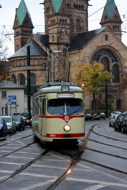 Dusseldorf GT8 articulated tram