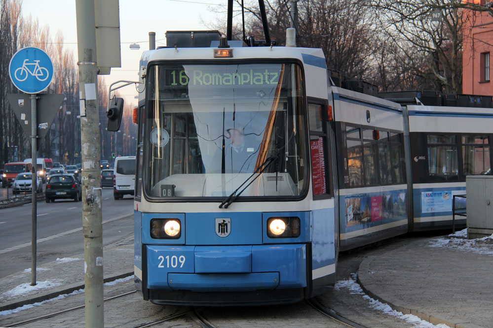 Straßenbahn Trambahn München Tram Munich Germany