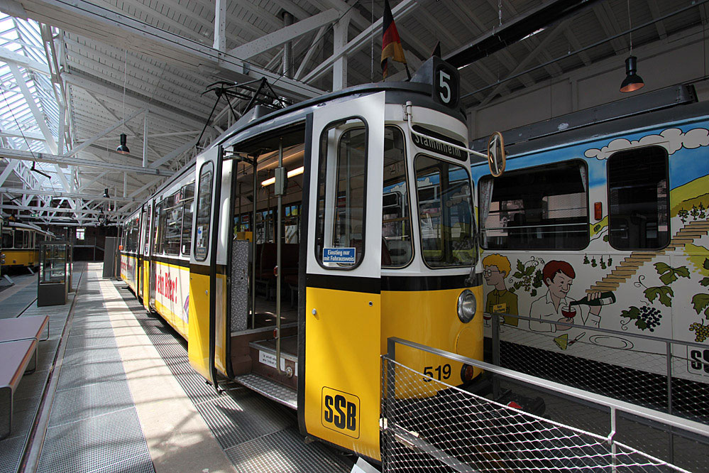 Stuttgart Straßenbahnmuseum GT4 519