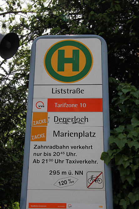 Stuttgart tram Zacke Zahnradbahn ZT4