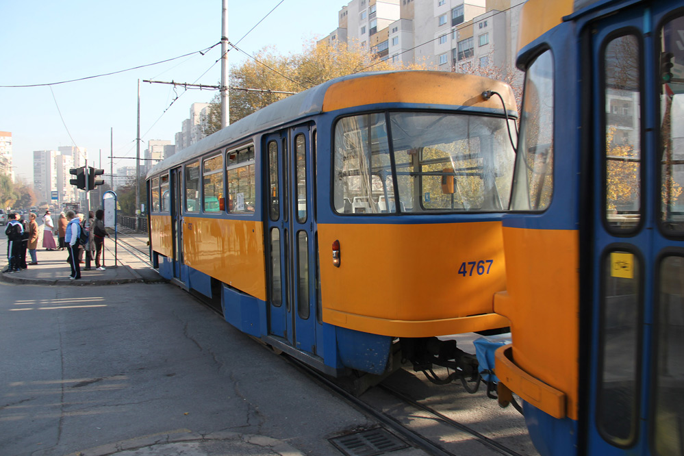 Sofia Straßenbahn tramway B4D ex Leipzig