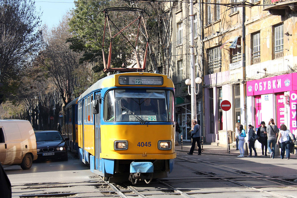 Sofia Straßenbahn tramway T4D ex Leipzig