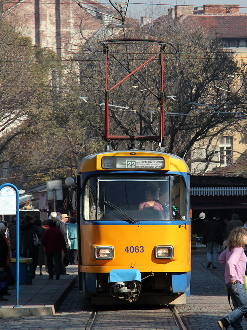 Sofia Straßenbahn tramway T4D ex Leipzig