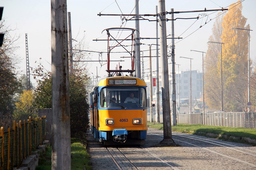 Sofia Straßenbahn tramway T4D ex Leipzig