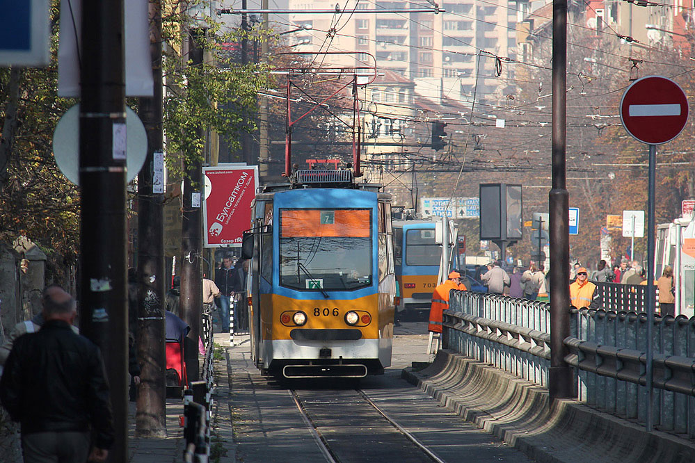 Sofia Straßenbahn tramway T6M-700mod