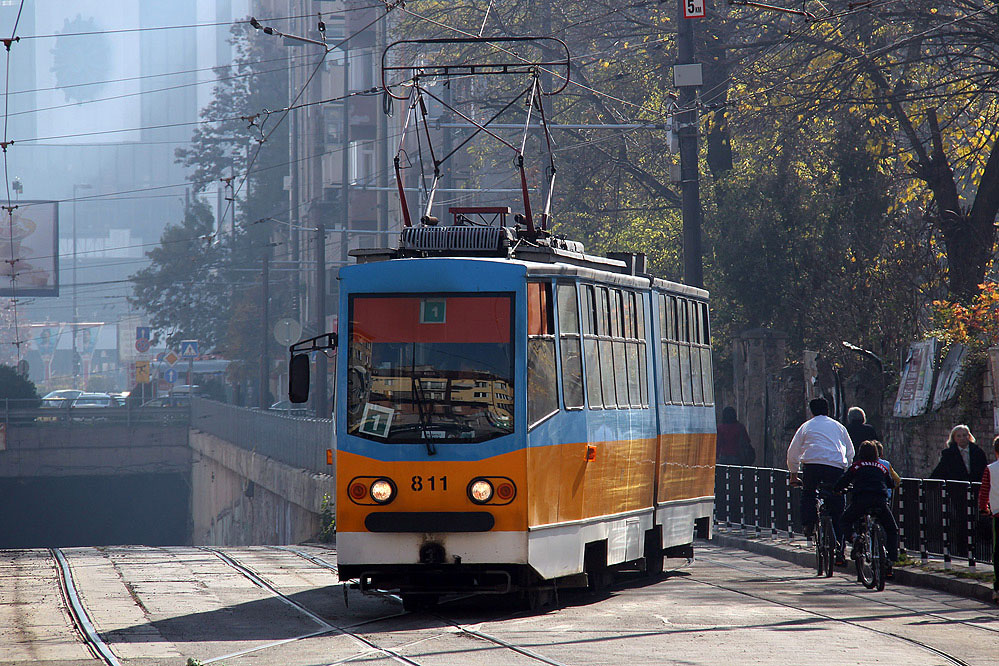 Sofia Straßenbahn tramway T6M-700mod