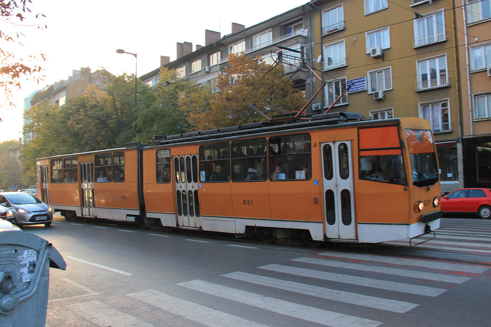 Sofia Straßenbahn tramway T6M-700mod