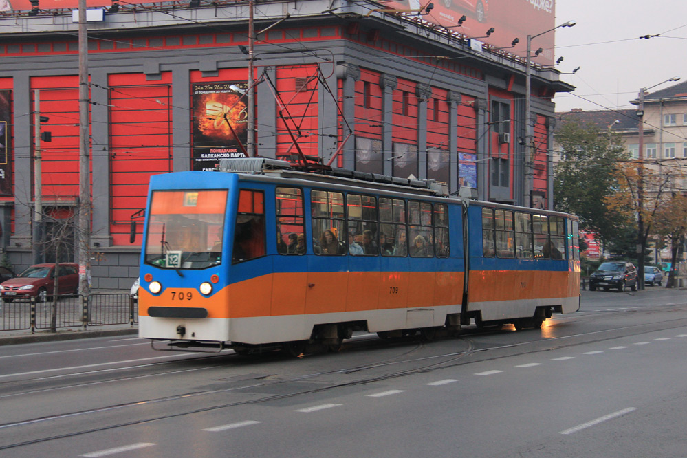 Sofia Straßenbahn tramway T6M-700mod