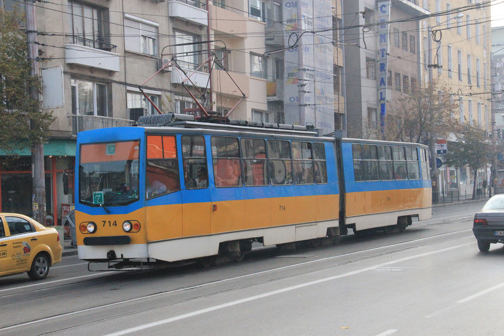 Sofia Straßenbahn tramway T6M-700mod
