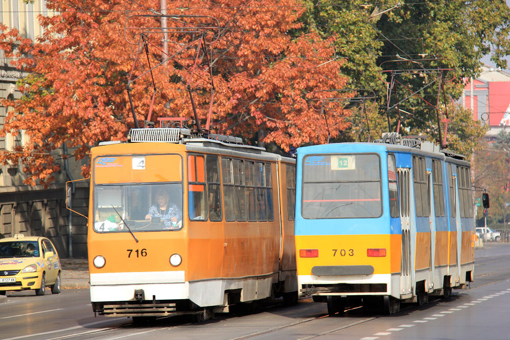 Sofia Straßenbahn tramway T6M-700mod