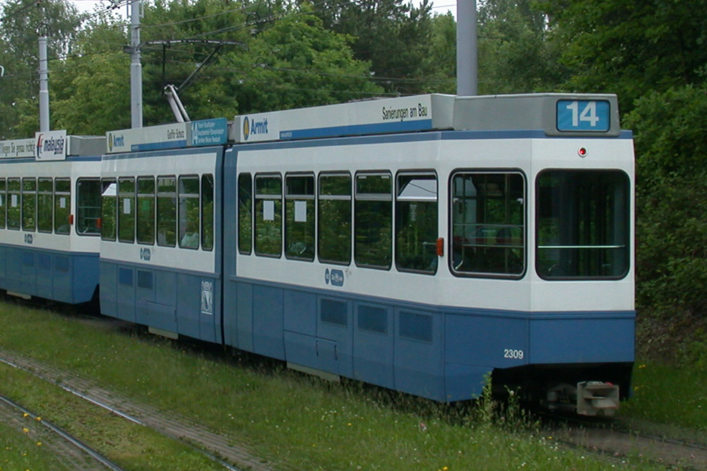 Zurich Be4/6 Tram2000 trailer