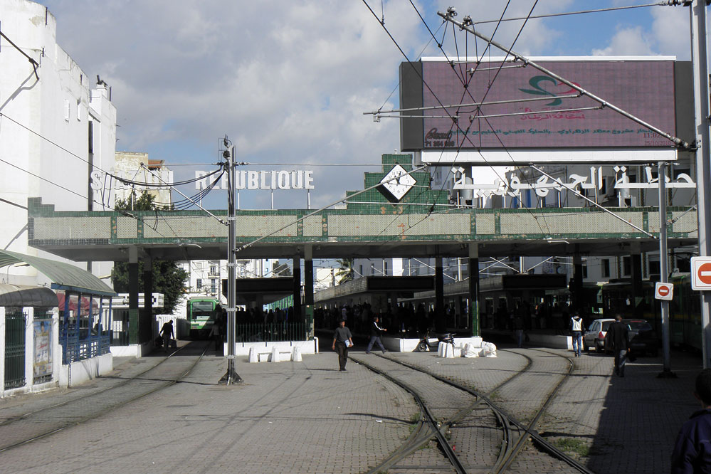 Tunis tram station