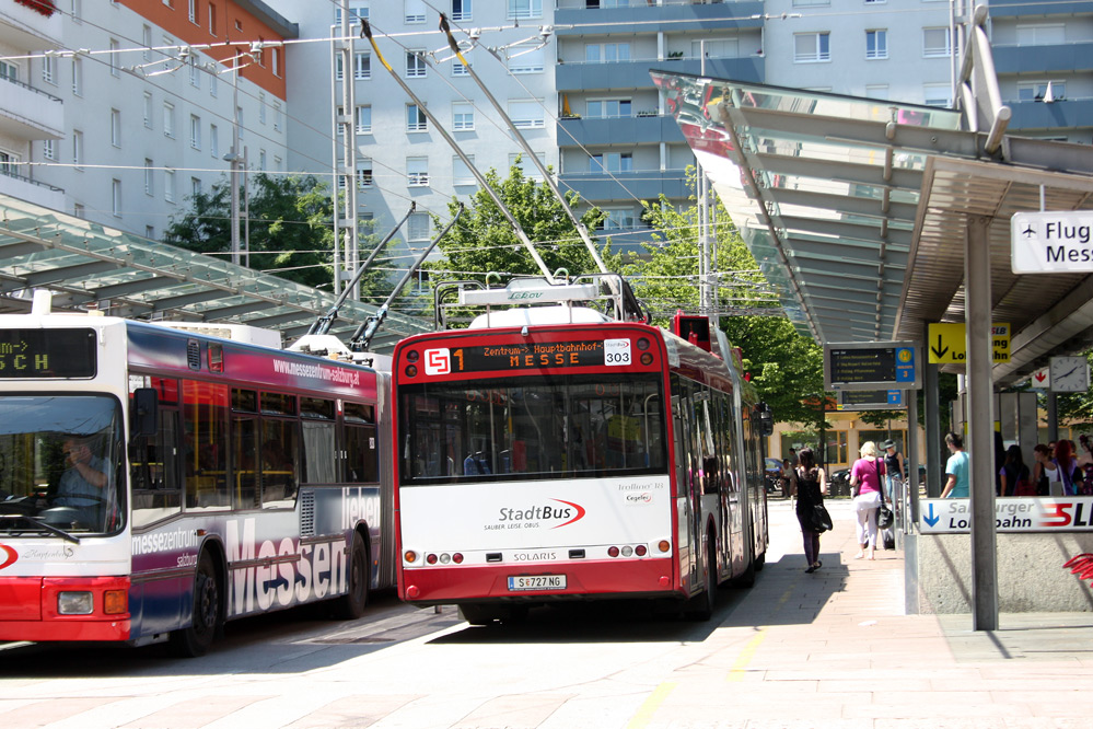 Salzburg trolley O-Bus Solaris Trollino 18